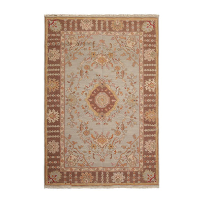 Hand Knotted Reversible 100% Wool Area Rug Moss 5’10