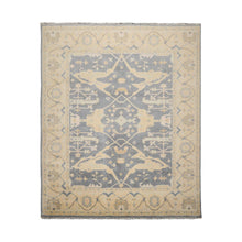 8’2"x9’11” Muted Turkish Oushak Hand Knotted 100% Wool Area Rug Slate - Oriental Rug Of Houston