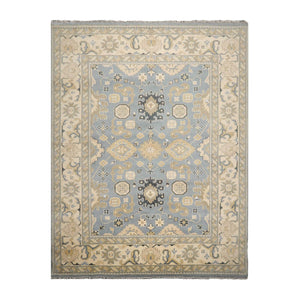 Muted Turkish Oushak 9’1" x 11’11” Hand Knotted 100% Wool Area Rug Slate - Oriental Rug Of Houston