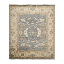 8’3" x 9’10” Muted Turkish Oushak Hand Knotted 100% Wool Area Rug Slate - Oriental Rug Of Houston