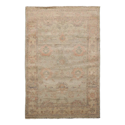 4’ x 6’ Muted Afghan Oushak Vegetable Dyes Hand Knotted Wool Area Rug Mint - Oriental Rug Of Houston