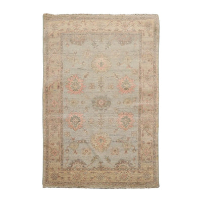4’ x 6’ Muted Afghan Oushak Vegetable Dyes Hand Knotted Wool Area Rug Mint - Oriental Rug Of Houston
