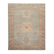 8x10 Muted Afghan Oushak Vegetable Dyes Mint Traditional Wool Area Rug - Oriental Rug Of Houston