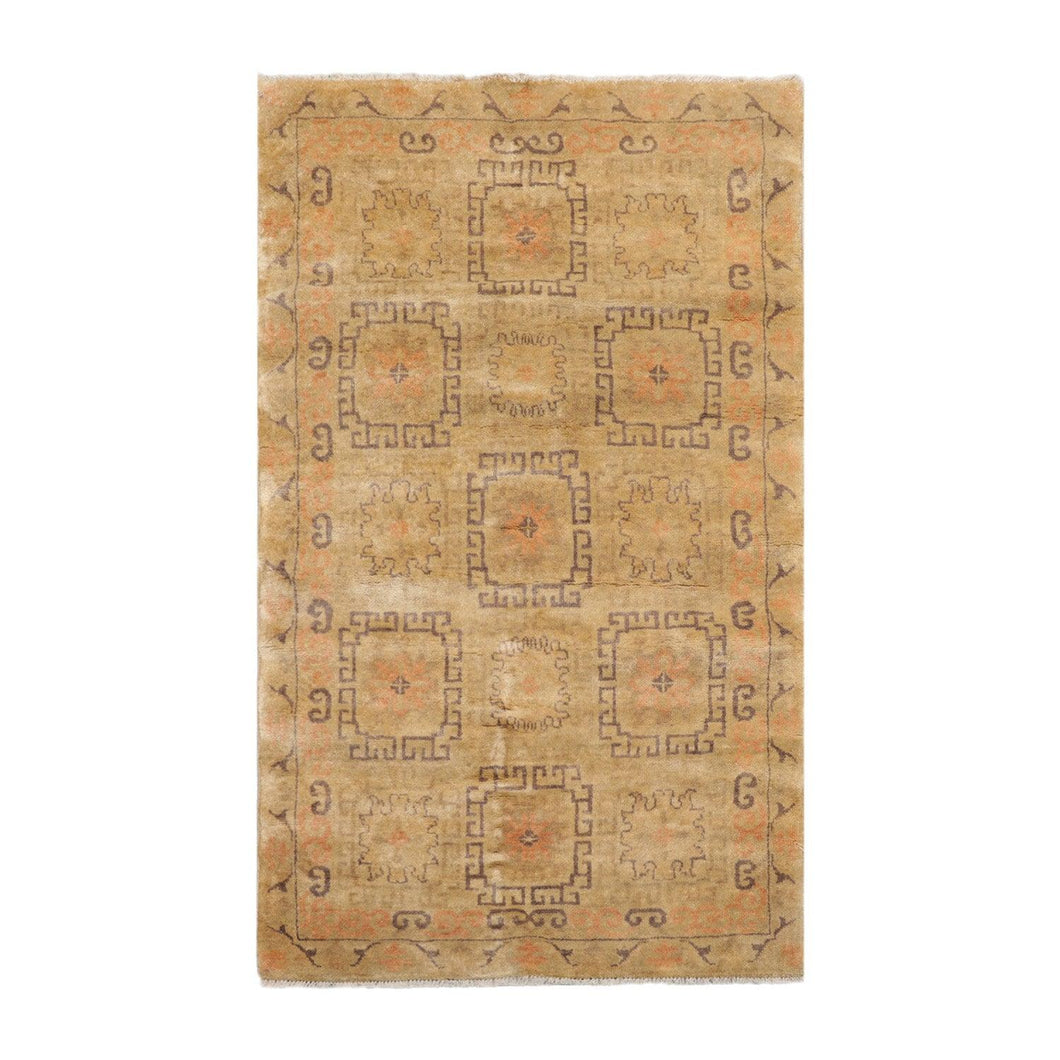 Hand Knotted 100% Wool Traditional Oriental Area Rug Moss 3'1