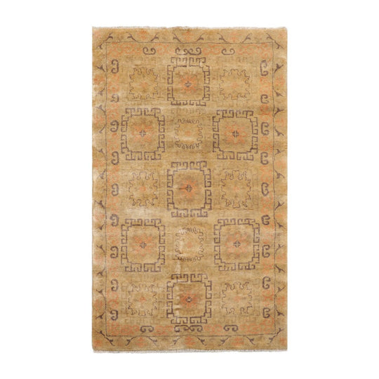 Hand Knotted 100% Wool Traditional Oriental Area Rug Moss 3'1" x 5'2"