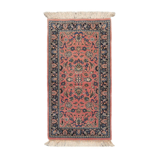 300 KPSI Pak Persian 16/18 Hand Knotted Wool Area Rug Blush 2' x 4'3"