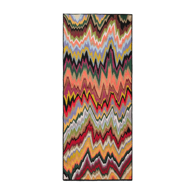 Designer Boho Runner Hand Hooked 100% Wool Area Rug Multi 2'6'' x 6' - Oriental Rug Of Houston