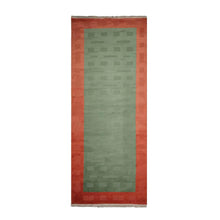 Tibetan Hand Knotted Wool Palace Modern Oriental Area Rug Green 6'x15' - Oriental Rug Of Houston
