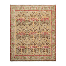 8' x10'  Brown Green Red Color Hand Knotted Turkish Oushak  100% Wool Traditional Oriental Rug