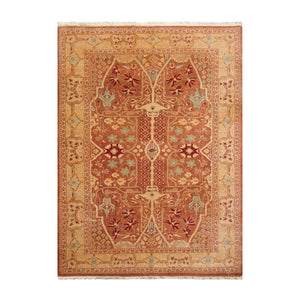 6x9 Hand Knotted 100% Wool Peshawar Traditional 200 KPSI Oriental Area Rug almond, Caramel Color - Oriental Rug Of Houston
