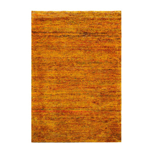 4'x5'11'' Hand Knotted Tibetan 100% Wool Modern & Contemporary Oriental Area Rug Gold, Multi Color - Oriental Rug Of Houston