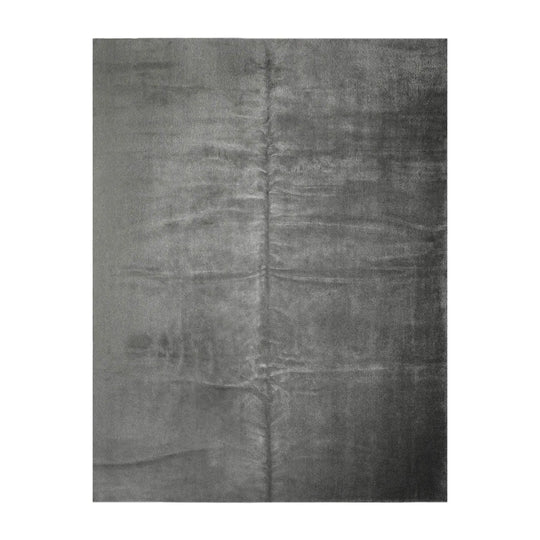 12'2''x16'2'' Gray Hand Knotted Tibetan Wool and Silk Modern & Contemporary Oriental Area Rug