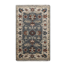 3'x5' Hand Knotted Turkish Oushak 100% Wool Traditional Oriental Area Rug Blue,Beige Color - Oriental Rug Of Houston