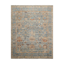 7' 10''x10' Hand Knotted Muted Turkish Oushak 100% Wool Traditional Oriental Area Rug Gray,Aqua Color - Oriental Rug Of Houston