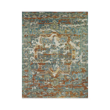 7' 10''x10' 1'' Hand Knotted LoomBloom Muted Turkish Oushak 100% Wool Transitional Oriental Area Rug Beige, Rust Color - Oriental Rug Of Houston