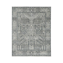 8x10 Tone On Tone Gray Hand Knotted LoomBloom Muted Turkish Oushak 100% Wool Transitional Oriental Area Rug - Oriental Rug Of Houston
