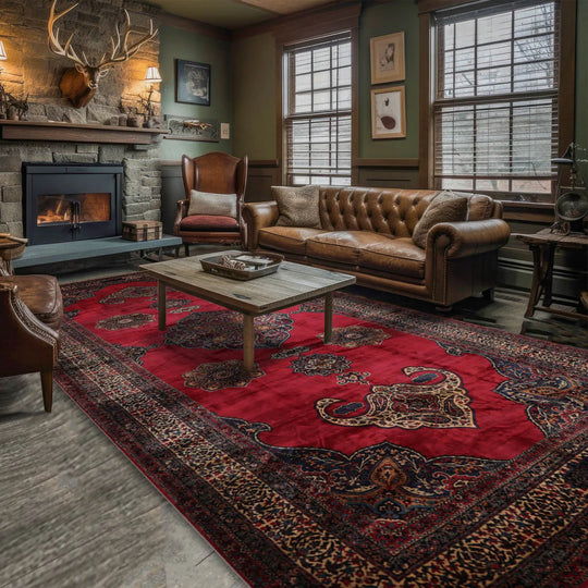 10'x21'6'' Palace Hand Knotted Persian Wool and Silk Antique 300 KPSI Traditional Oriental Area Rug Antique Rose,Ivory Color