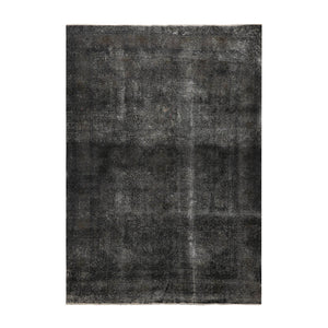 6' 5''x9' 4'' Gray Charcoal Ivory Color Hand Knotted Persian 100% Wool Traditional Oriental Rug