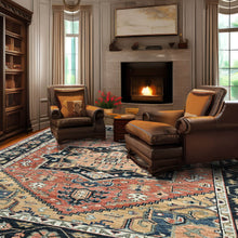 9' x12'  Red Black Color Hand Knotted Persian 100% Wool Traditional Oriental Rug