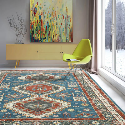 10' x14'  Midnight Blue Color Hand Knotted Persian 100% Wool Traditional Oriental Rug