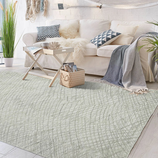 8x10 Gray LoomBloom Hand Knotted Modern & Contemporary Textured Tibetan 100% Wool Oriental Area Rug