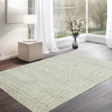 4' 9''x7' 8'' Gray Beige Color Hand Knotted Tibetan  100% Wool Modern & Contemporary Oriental Rug