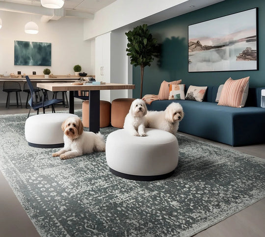 8x10 Tone on Tone Gray Hand Knotted 100% Wool Transitional Oriental Area Rug