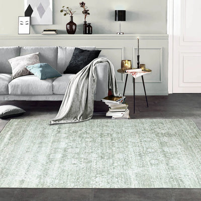 8' 8''x11' 4'' Gray Beige Moss Color Hand Knotted Hand Made 100% Wool Modern & Contemporary Oriental Rug