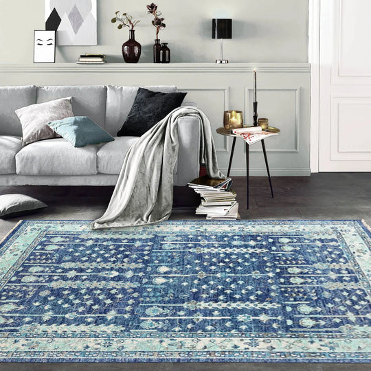 Multi Size Blue, Aqua Hand Knotted Arts & Crafts 100% Wool Turkish Oushak Traditional Oriental Area Rug