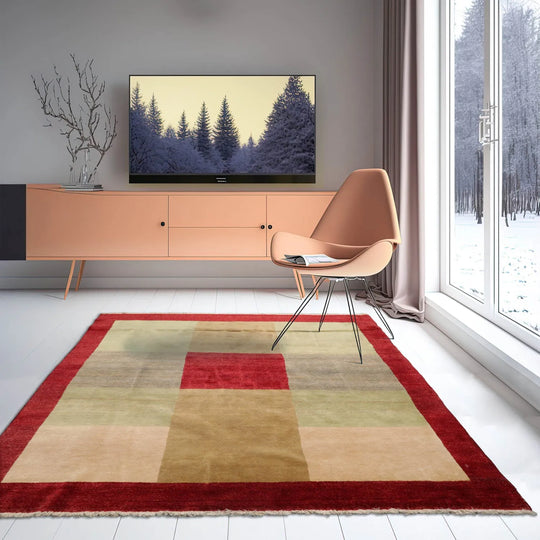 4x6 Rust, Mint Hand Knotted Persian 100% Wool Pak Persian 16/18 Traditional Oriental Area Rug