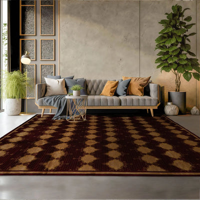 9x12 Burgundy, Beige Hand Knotted Savonnerie 100% Wool Traditional Oriental Area Rug