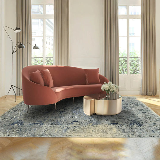 LoomBloom 6x9 Gray Wool Traditional Turkish Oushak Hand Knotted Oriental Area Rug