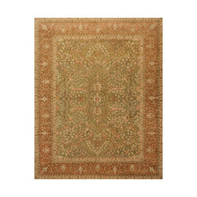 8' 2''x10'  Pistacchio Burnt Orange Beige Color Hand Knotted Persian 100% Wool Traditional Oriental Rug