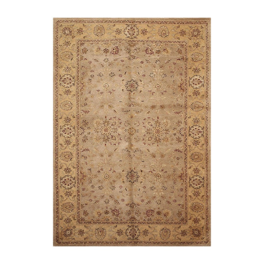 5'6" x 8'6" Handmade Oriental Area Rug 100% Wool HE02 GRE Brown