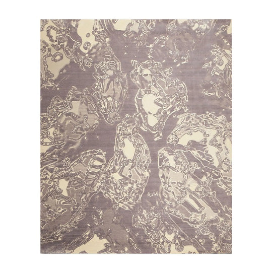 8' x 10' Modern 100% Wool Oriental Area rug Gray