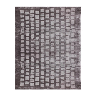 4x6 Hand Tufted Bamboo Silk Oriental Area Rug Tone on Tone Grey, Color - Oriental Rug Of Houston