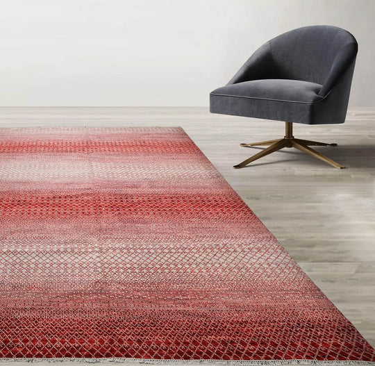 9’ x 12’ Hand Knotted Wool Modern Tibetan Designer Oriental Area Rug Beige