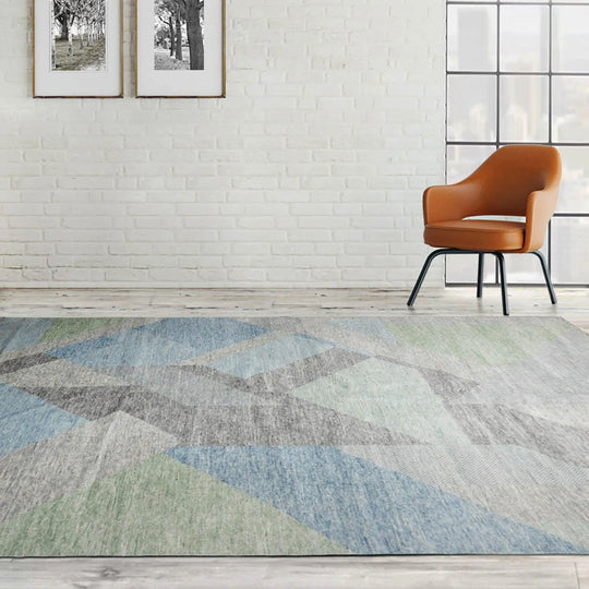 9’ x 12’ Hand Knotted Wool Modern Tibetan Designer Oriental Area Rug Gray