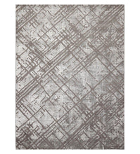 3' x5'  Gray Silver Cream Color Machine Made Persian Polypropylene Modern & Contemporary Oriental Rug