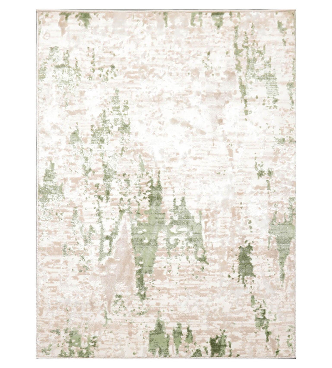 3' x 5' Loom Bloom Lara Abstract Oriental Area Rug Cream, Turquoise, Taupe - Oriental Rug Of Houston
