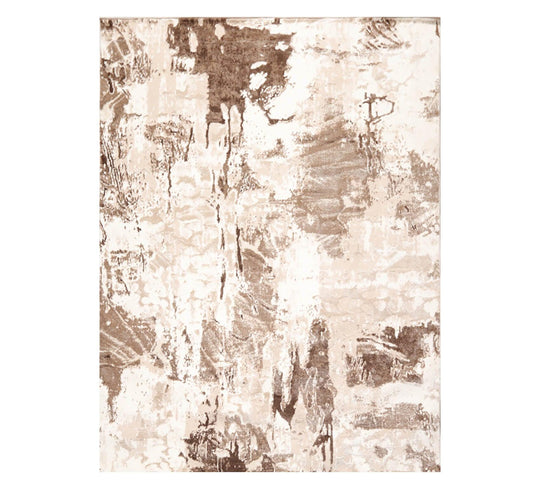 loomBloom 6'7" x 9' Lara Traditional Oriental Area Rug Tan, Cream, Brown