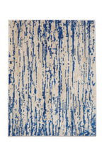 Multi Size Blue, Beige Machine Made Polypropylene Lisette Modern & Contemporary Oriental Area Rug - Oriental Rug Of Houston