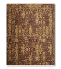 9'x12' Light Brown, Dark Brown, Mustard Green, Multi Color Hand Made Persian Oriental Wool Rug