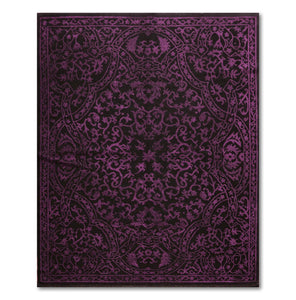 5' 7''x7' 11" Purple Black, Multi Color Hand Knotted Oriental Rug Wool Traditional Oriental Rug