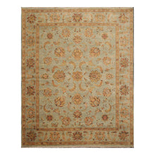 8' x 10' Hand Knotted 100% Wool Agra Oriental Area Rug Aqua - Oriental Rug Of Houston