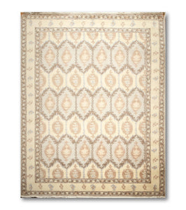 9' x 12' Hand knotted Wool Traditional Oriental Area Rug full pile 9x12 Beige - Oriental Rug Of Houston