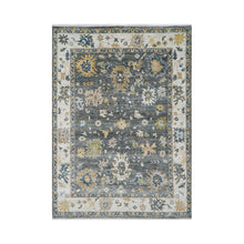 9x12 Gray, Ivory Color Hand Knotted LoomBloom Muted Turkish Oushak100% Wool Transitional Oriental Area Rug - Oriental Rug Of Houston