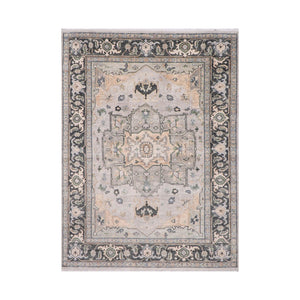9x12 Beige, Gray Color Hand Knotted LoomBloom Muted Turkish Oushak 100% Wool Transitional Oriental Area Rug - Oriental Rug Of Houston