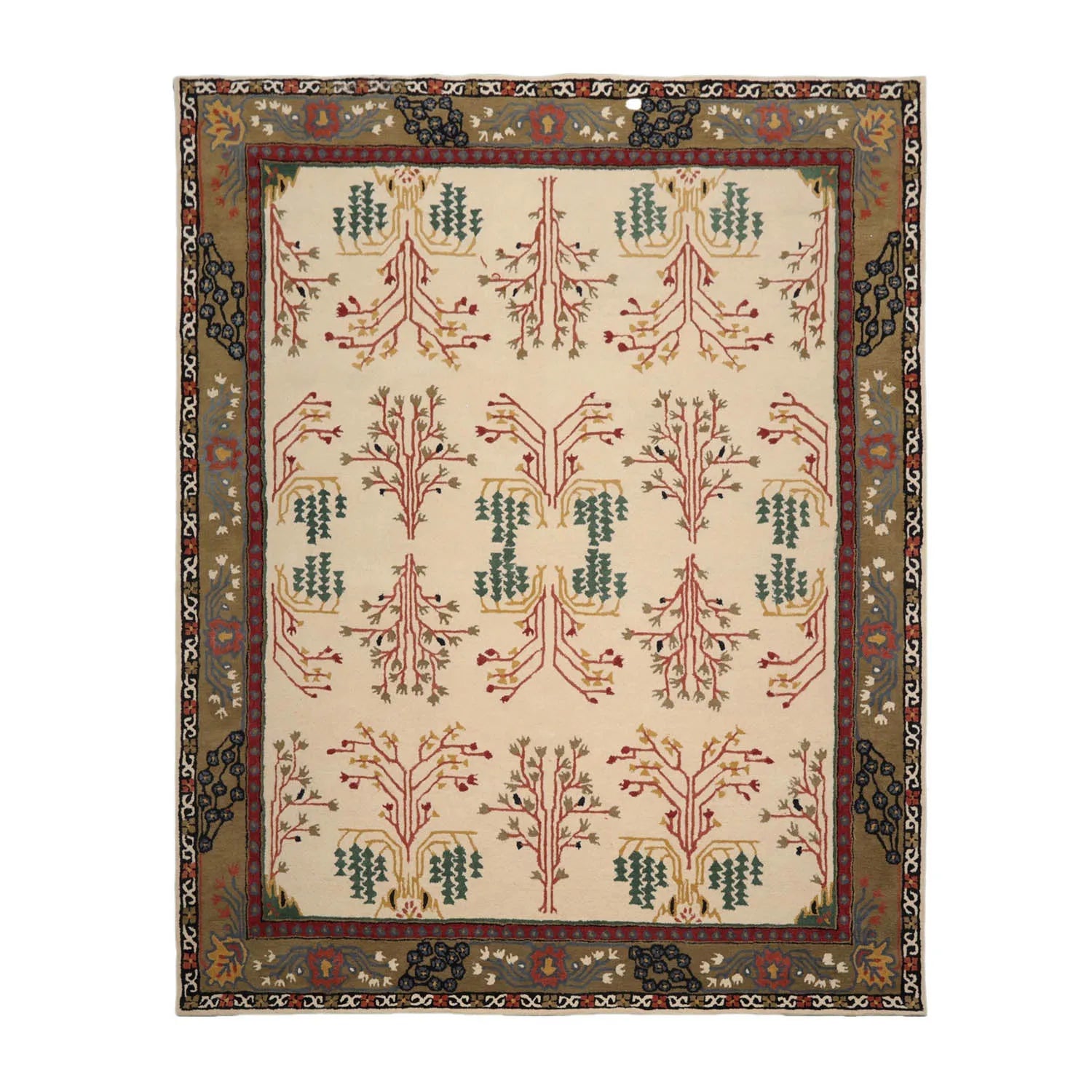 Olive Multi Patterned Rug Multi Sizes Olive Green Hand Tufted Persian Area Rug | Oriental Rug of ...