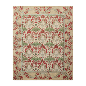 8x10 Hand Tufted Hand Made 100% Wool Modern & Contemporary Oriental Area Rug Beige, Moss Color
